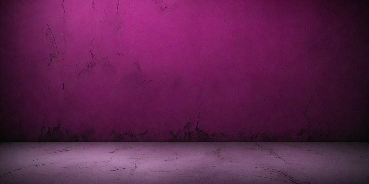 The primary subject of the image is a purple wall. The setting is a room with a purple wall, and the visual style is a photo. The dominant colors are purple and pink, creating a calm and soothing atmosphere.