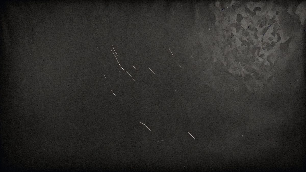 The primary subject of the image is a black background with a white line. The setting is a dark room, and the visual style is a black and white photo. The colors and mood of the image are predominantly dark and moody, with the white line being the only bright element in the scene.