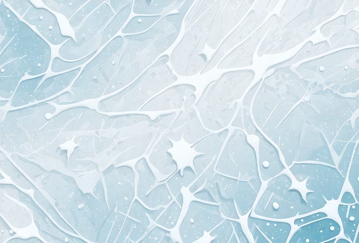 The primary subject of the image is a white, frothy, and textured surface, which appears to be a painting or a digital artwork. The setting or background is a white, frothy, and textured surface, which is the main focus of the image. The visual style of the image is a painting or a digital artwork, with a white, frothy, and textured surface as the primary subject. The colors and mood of the image are predominantly white, giving it a clean and fresh appearance.