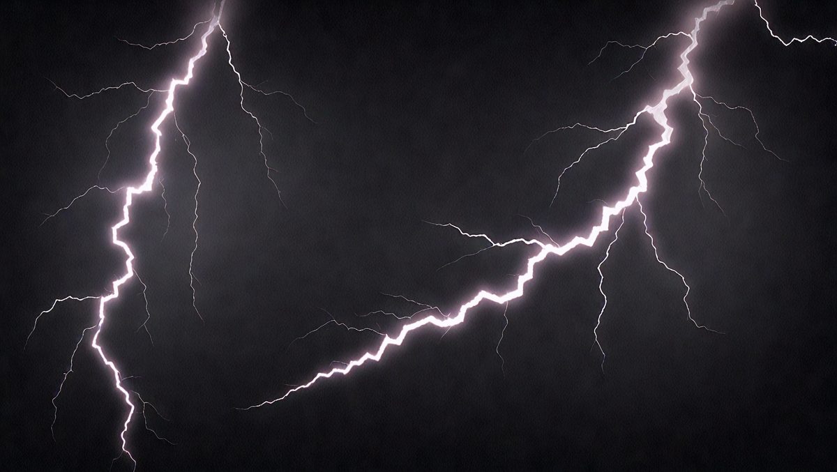 Primary subject: Lightning
Setting/background: Dark sky
Visual style: Photo
Colors and mood: Dark, dramatic, and intense