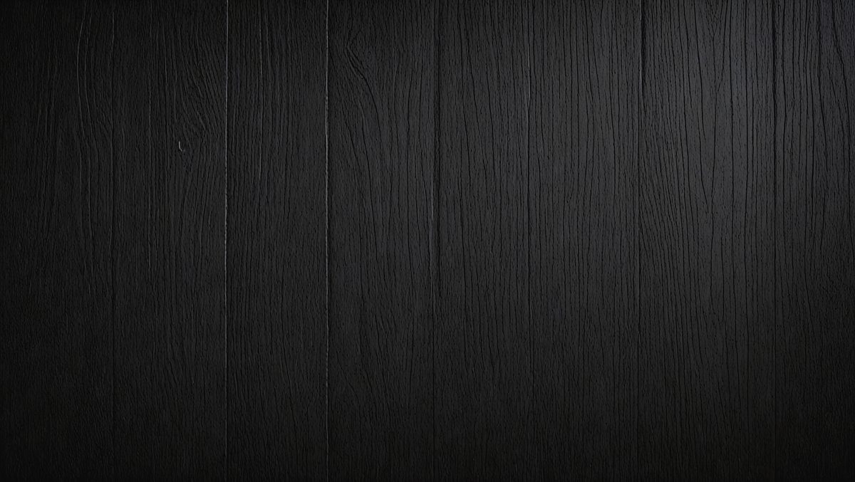 The primary subject of the image is a wooden floor. The setting is a dark room, and the visual style is a photo. The colors and mood of the image are predominantly dark, with a sense of mystery and depth.