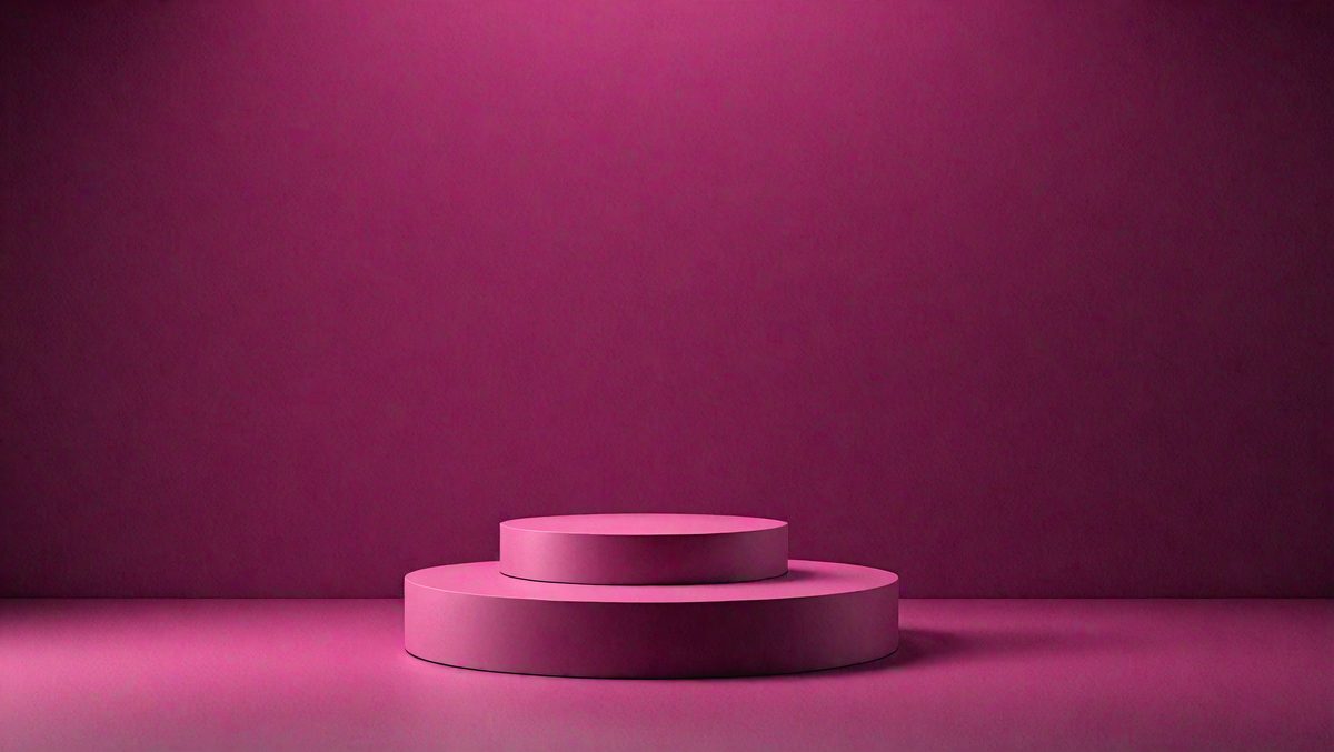 The primary subject of the image is a pink square or block, which is placed on a pink surface. The setting appears to be a room with a pink wall, and the visual style is a close-up of the pink block. The colors and mood of the image are predominantly pink, creating a warm and inviting atmosphere.