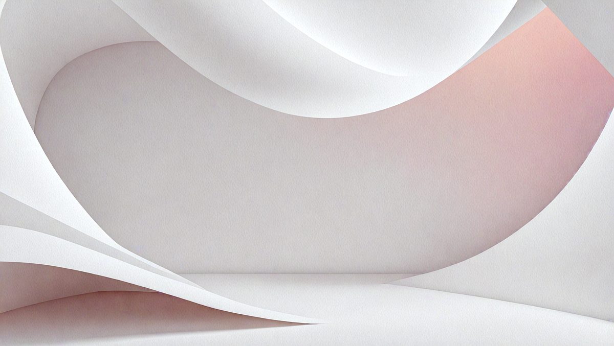 The primary subject of the image is a white sheet of paper. The setting is a white wall, and the visual style is a close-up of the paper. The colors and mood of the image are predominantly white, giving it a clean and minimalist appearance.