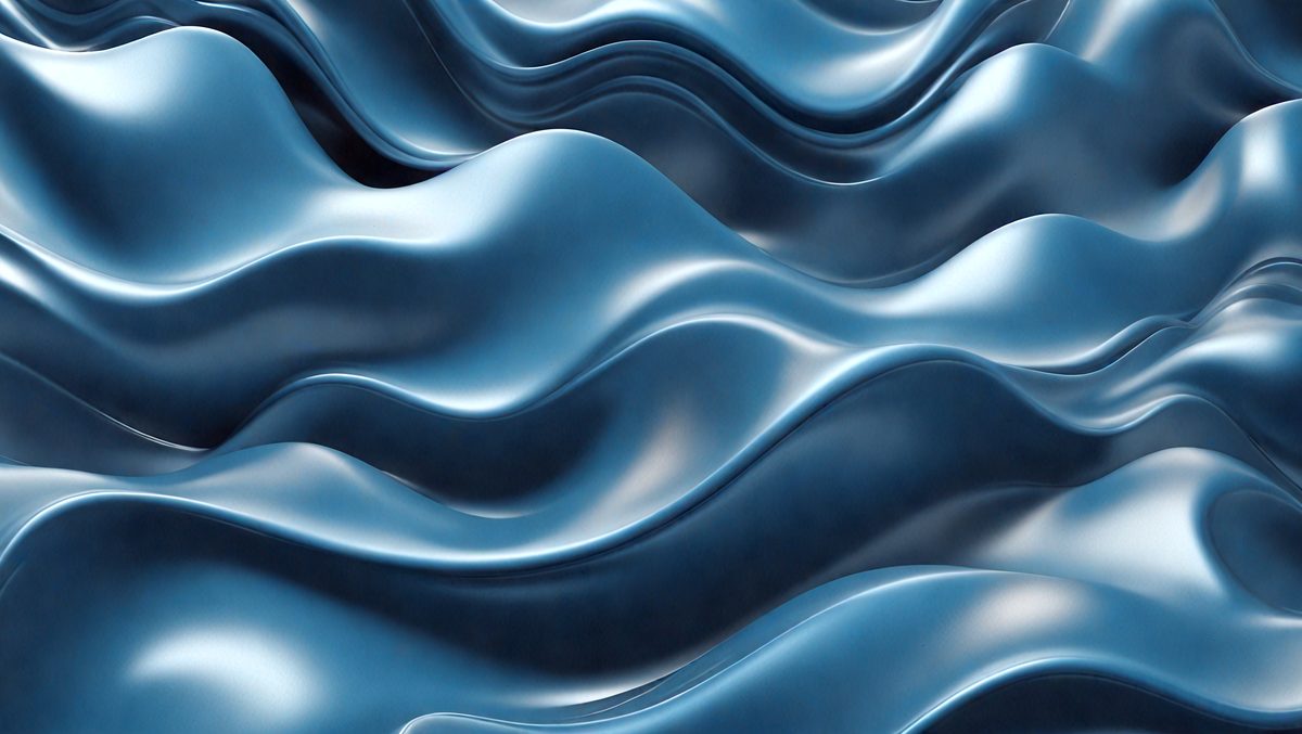 The primary subject of the image is a blue wave pattern, which is the main object, scene, or focus of the image. The setting or background features a blue surface, which adds to the overall atmosphere. The visual style of the image is a digital art or illustration, as it is a well-crafted and detailed representation of the blue wave pattern. The dominant colors in the image are blue, which creates a calm and soothing mood.