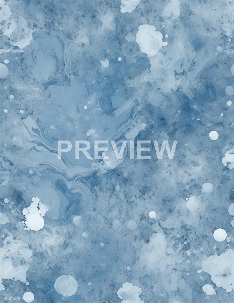 This image features an abstract watercolor background dominated by shades of blue, ranging from light to dark. It displays a marbled effect with swirling patterns, splatters, and blotches of white, creating a textured and dynamic appearance that resembles a cloudy sky or a body of water in motion.