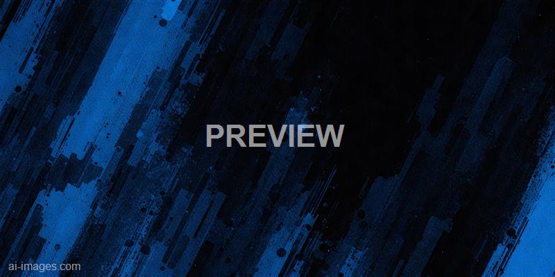 The image features an abstract background with dynamic brush strokes and splatters in shades of dark blue and black, creating a textured and energetic visual effect. The pattern appears layered, with some areas showing streaks of lighter blue, giving a sense of depth and movement across the composition.