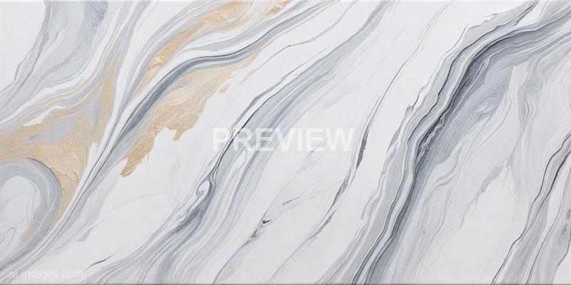 The image features a marble pattern with flowing, wavy lines in shades of black, gray, white, and beige. The design showcases a natural, organic appearance with intricate, layered veining that mimics the look of polished marble stone. The overall aesthetic is elegant and smooth, with a soft, sophisticated color palette.