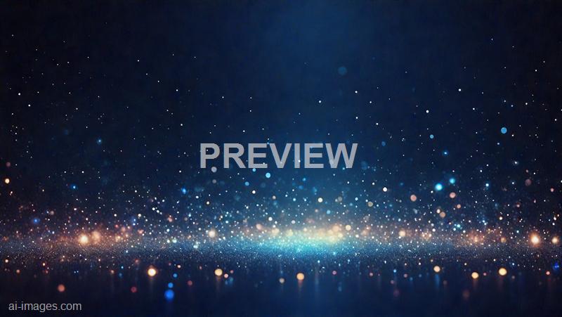 The image features a dark, starry sky with numerous small, bright points of light scattered across it, resembling stars or distant celestial objects. At the bottom, there is a glowing, bokeh-like effect with colorful, out-of-focus light spots creating an abstract, cosmic appearance, giving the impression of a starry universe or a digital representation of space. The overall scene evokes a sense of depth and vastness, combining elements of space and abstract light effects.