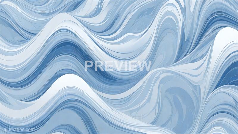 The image displays an abstract pattern resembling flowing waves or marble textures, primarily in shades of blue and white. The swirling lines and curves create a sense of movement and depth, with the colors blending seamlessly to form a smooth, fluid appearance. The overall effect is calming and dynamic, evoking the sensation of water or sky in an artistic, stylized manner.