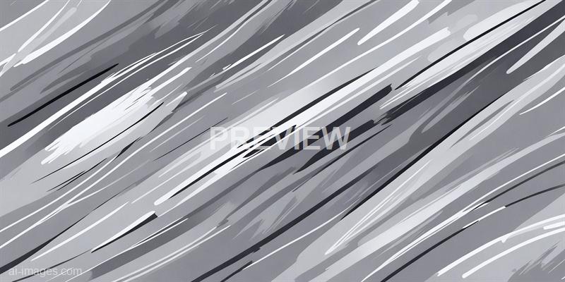 The image consists of abstract diagonal streaks in various shades of gray, black, and white. The streaks are irregular and vary in thickness and length, creating a dynamic and energetic pattern across the entire image. There are no recognizable objects or figures, giving it a modern, artistic, and somewhat chaotic appearance.