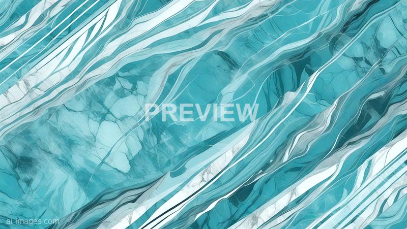 The image displays an abstract pattern resembling layered ice or glacier formations, with various shades of blue and white. The design features flowing, irregular lines and textures that mimic the natural appearance of ice cracks and strata, creating a sense of depth and movement throughout the composition. The overall aesthetic is cool and serene, emphasizing the intricate details of the icy surface.