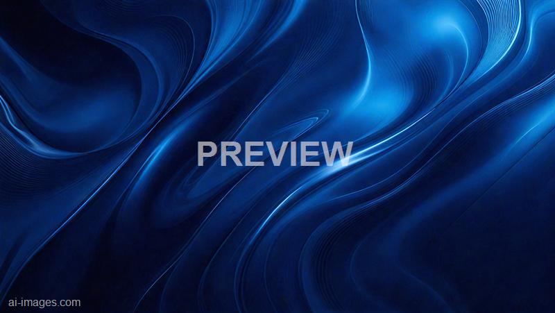 The image features abstract swirling lines and curves in various shades of blue, creating a dynamic and flowing pattern. The lines have a luminous quality, giving a sense of depth and movement, reminiscent of waves or energy streams in a digital or cosmic environment.