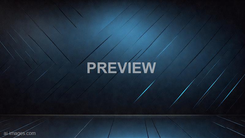 The image features a sleek, modern background with a textured dark surface, illuminated by a soft, cool blue light from above. Thin, sharp lines intersect across the surface, creating a dynamic, geometric pattern that appears to be metallic or reflective. The overall aesthetic is minimalistic and futuristic, emphasizing clean lines and a high-tech vibe.