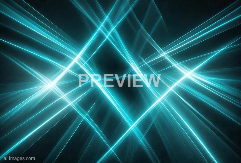 The image features an abstract design composed of bright, glowing blue lines intersecting and crisscrossing against a dark background. The lines create a dynamic, energetic pattern with a sense of depth and movement, resembling laser beams or light trails in a digital or futuristic setting.