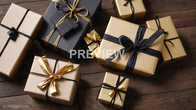 freepik__gifts-wrapped-in-black-and-gold-strings-on-wooden-__93458_250525163542_00001