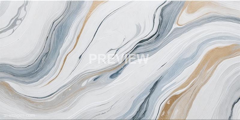 The image features a marble surface with flowing, wavy patterns in shades of white, gray, black, and beige. The intricate veining creates a natural, elegant appearance reminiscent of polished stone, with a smooth texture and a mixture of light and dark streaks swirling across the surface.