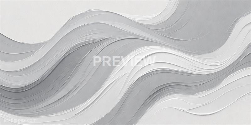The image features a sleek, modern background design composed of flowing, wave-like patterns in shades of silver and white. The patterns are layered and textured, creating a sense of depth and movement across the surface, with a smooth, metallic finish that reflects light subtly. The overall appearance is elegant and contemporary, suitable for backgrounds or design accents.