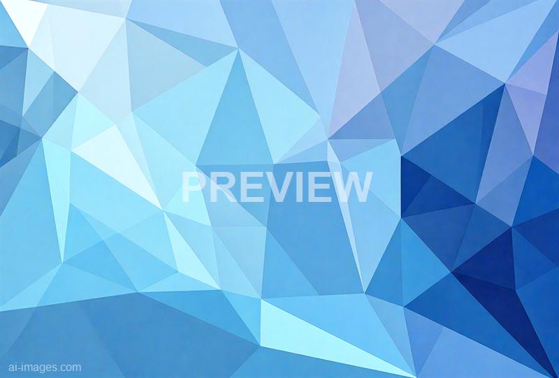 The image features an abstract geometric pattern composed of numerous triangles in various shades of blue, ranging from light to dark. The arrangement of the triangles creates a faceted, crystalline appearance, with some areas appearing more illuminated while others are shaded, giving the overall image a sense of depth and dimension. The pattern is seamless and uniform, with no specific focal point, emphasizing the abstract nature of the design.