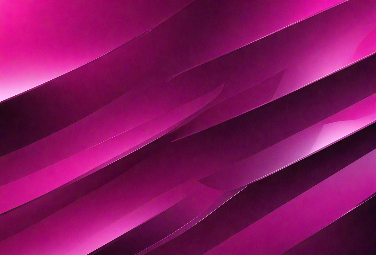 The primary subject of the image is a purple, pink, and white patterned wall. The setting is a room with a pink background. The visual style is a digital art or illustration, creating a vibrant and colorful atmosphere. The dominant colors are purple, pink, and white, giving the scene a lively and energetic mood.