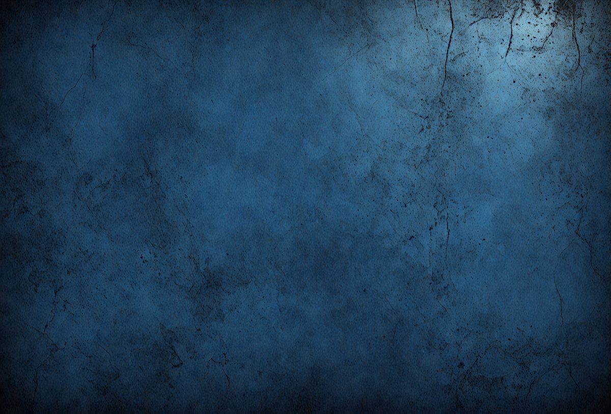 The primary subject of the image is a blue wall with a textured surface. The setting is a room with a blue wall, and the visual style is a photo. The dominant colors are blue and gray, creating a calm and soothing atmosphere.